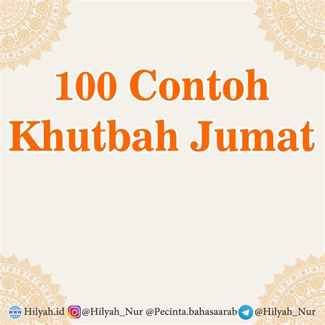 Detail Contoh Khutbah Jumat Lengkap Koleksi Nomer 37