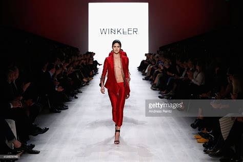 Model Lina Sandberg Walks The Runway At The Studiowinkler Show During