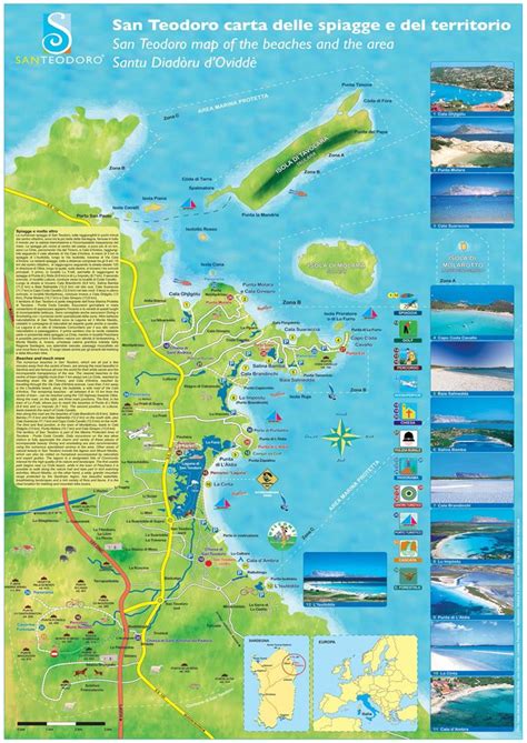Piantina sardena da stampare : Spiagge San Teodoro: Mappa e foto! | Spiagge, Viaggiare in ...