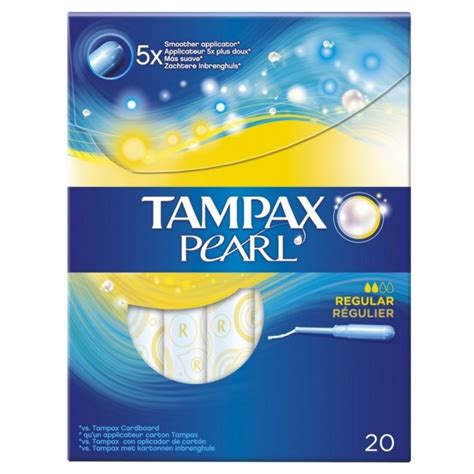 Tampax is committed to making period conversation as normal as periods so we all can feel educated, empowered and limitless every day of the month. Tampax Pearl Regular 20 Stk (U)