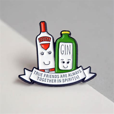 Together In Spirits Pin Badge T For Friend By Of Life And Lemons