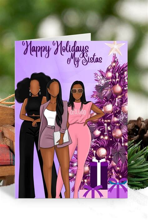 African American Christmas And Holiday Cards Focused On Etsy