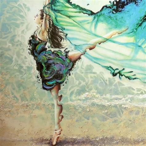 Like Air Ill Rise Karina Llergo Dancer Painting Painting Figure