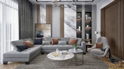 Modern Living Room On Behance