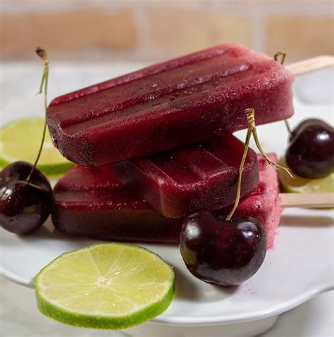 Frozen Cherry Limeade Pops Are A Fresh Tangy Summer Treat For Adults