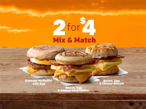 Get discounted deals, visit tossdown today and get authentic information about latest deals at mcdonalds. McDonald's Serves Up 2 Breakfast Sandwiches For $4 As Part ...