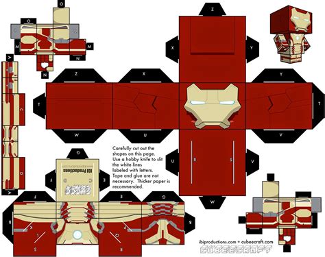 12 Printable Avengers Papercraft My Paper Crafts