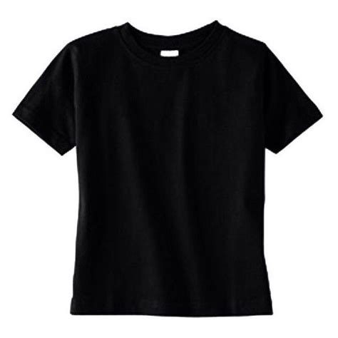 Plain Black Boutique Quality Tee Shirt Boys Girls Toddler Kids Found On