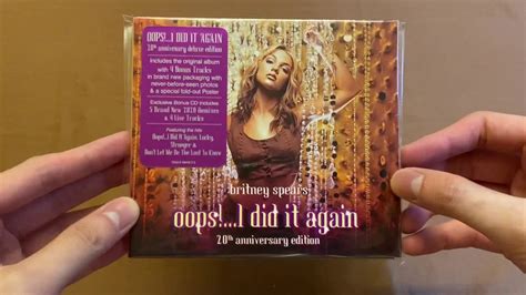 Unboxing Britney Spears Oops I Did It Again Th Anniversary Deluxe Edition Youtube