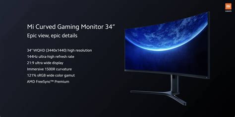 Xiaomi Mi Curved Gaming Monitor 34 Is Coming To Europe