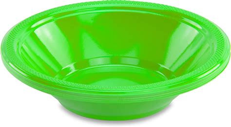 Decorrack 24 Small Plastic Bowls 7 Inch Disposable Party Bowls Lime Green Pack Of 24