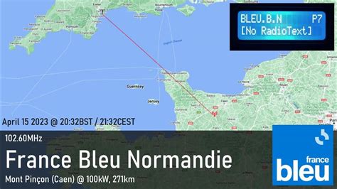 [Tropo FM DX] 102.60MHz France Bleu Basse Normandie from Exmouth, UK