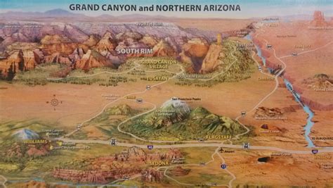Map Of Arizona Showing Grand Canyon Map Of Spain Andalucia