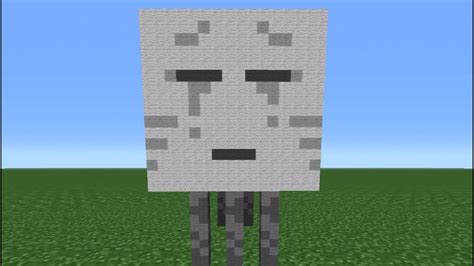 Minecraft Tutorial How To Make A Ghast Statue Youtube
