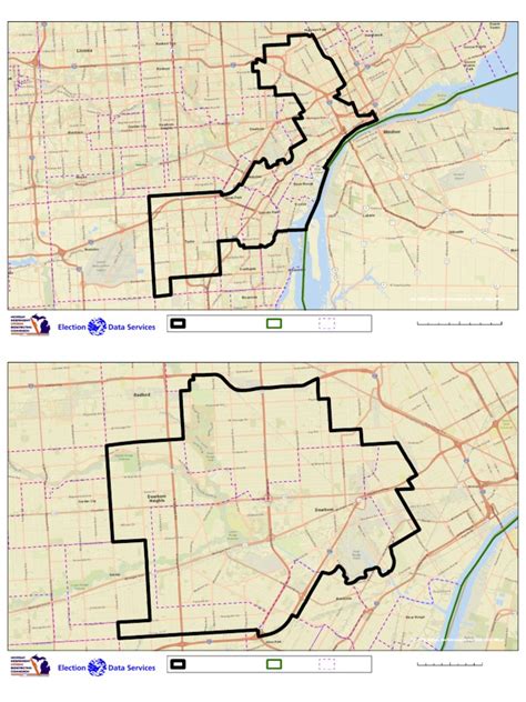 Michigan State Senate District Map | PDF | Michigan