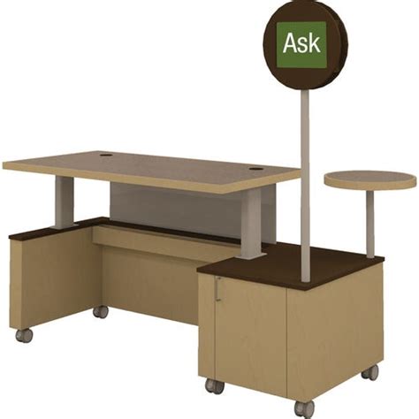 Demco Technolink Mobile Reference Desks With Pedestal