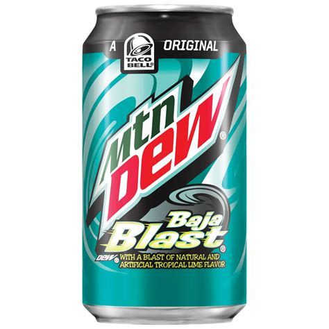 Mountain Dew Baja Blast Lime Soda 12 12 Fl Oz Cans Walmart