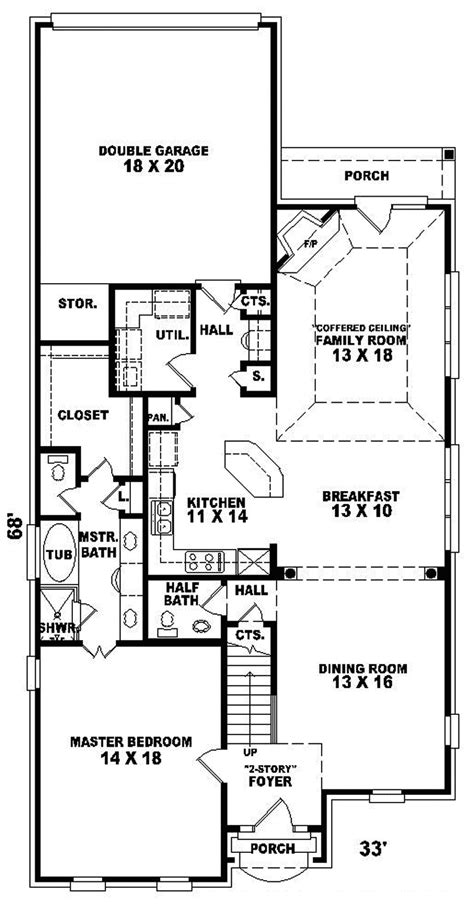 Meet the narrow house plans collection! House Plans For Narrow Lot | Smalltowndjs.com