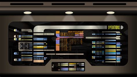 Star Trek Lcars Voyager Operations Panel Youtube