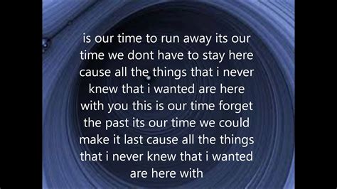 Secondhand Serenade Our Time Lyrics Youtube