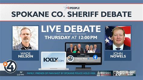 #4ThePeople: 4 News Now to stream Spokane County Sheriff debate