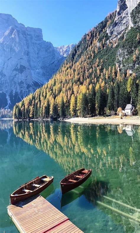 Lake Braiesitaly Beautiful Landscapes Places To See Places To Travel