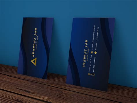 Dark Blue Business Card Blue Business Card Business Cards Cards