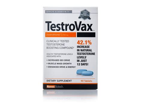 Novex Biotech Testrovax Tablets Clinically Tested Testosterone Boosting Compound Increase In