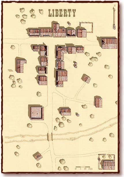 West Map Fantasy City Map Old West Town