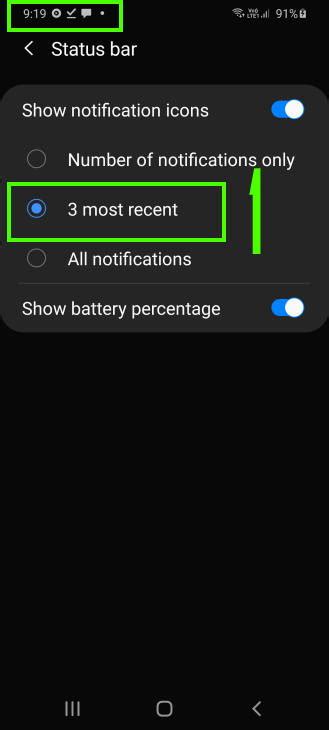 How To Customize Notification Icon Style In Galaxy S20 Status Bar