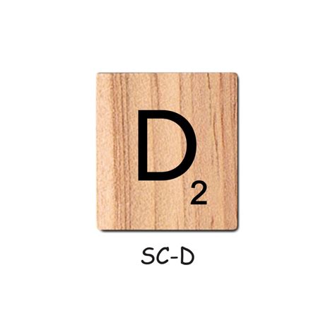 Letter D Wooden Scrabble Tiles Bsiri Games