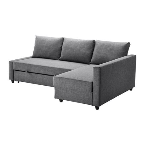 Se il divano letto è anche il letto in cui dormi abitualmente, il comfort è essenziale. FRIHETEN Divano letto angolare/contenitore - Skiftebo ...