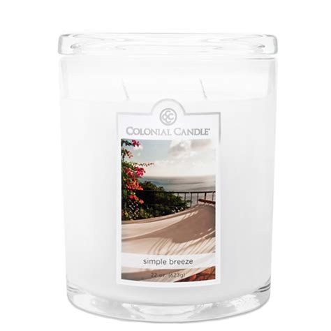 Colonial Candle Simple Breeze 22 Oz Oval Jar Colonial Candle The Lamp Stand