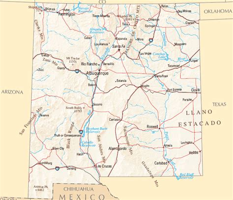 New Mexico Map Map Of New Mexico