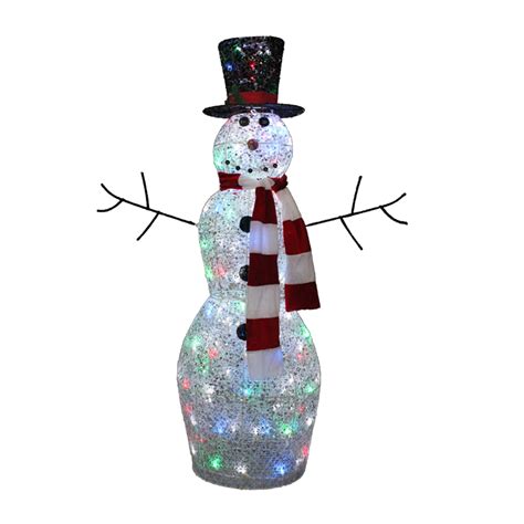 A few christmas door decorations like stars on the windows and jeweled ornaments around the patio will set the perfect mood for this festive season. 4 Ft Tall Multicolor Twinkling Lighted Snowman Outdoor ...