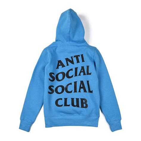 Seeinglooking Anti Social Club Blue Hoodie