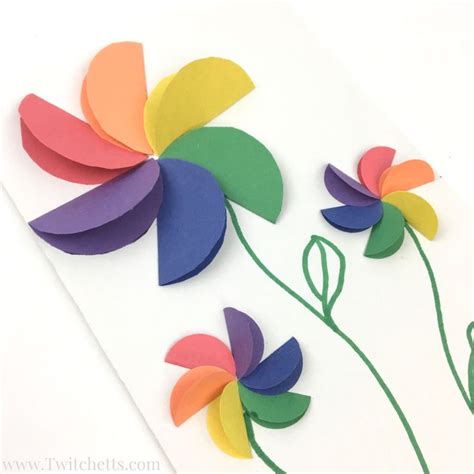 You can use square origami paper or follow these easy steps for making a square from any rectangular piece of paper. How to make easy rainbow paper flowers for kids | Buddy ...