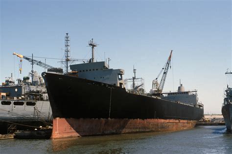 A Port Bow View Of The Military Sealift Command Container Ship Ss Cv