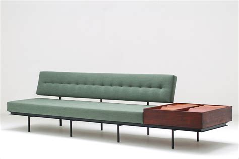 Knoll classics the florence knoll collection. 1954 Florence Knoll Sofa with integrated magazine cabinet