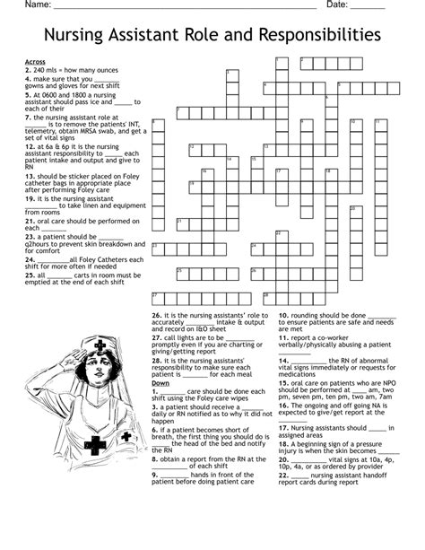 Nursing Week Crossword Puzzle Wordmint