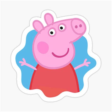 Pepa Pig Sticker For Sale By Bubblebu Redbubble
