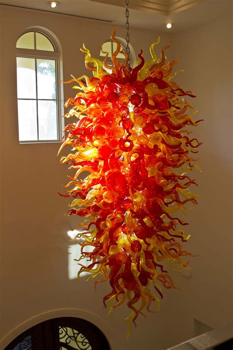 Bicycle glass offers a variety of unique chandelier options that are suitable for both residential and commercial applications. Hand Crafted 'Miami Sunrise' | Hand Blown Glass Art ...