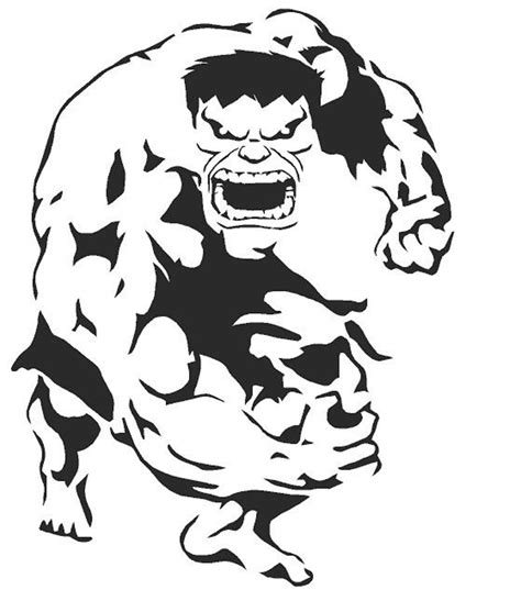 Hulk Marvel Theme Polyester Stencils In A3a4a5 Sheet Sizes Etsy
