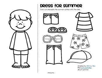 Think of this page as your winter resource page where you can find activities such as sensory bins, sensory play, science experiments, cooking and more!! SUMMER Clothes Dress Boy and Girl Free | Clothes worksheet ...