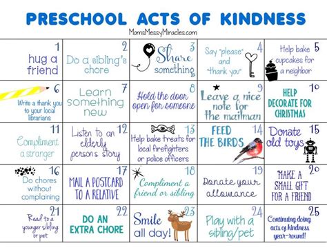 Kindness activities are just as important as teaching math, reading, and other subjects. Preschool Acts of Kindness - The Shirley Journey