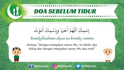 Gambar Dan Doa Sebelum Tidur