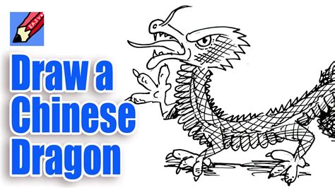 How To Draw A Chinese Dragon Real Easy Youtube