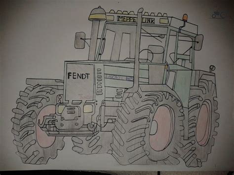 Kleurplaat fendt trekker quotes sketch coloring page. Foto Fendt 615 #808763