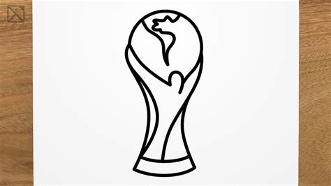 How To Draw Fifa World Cup Trophy Step By Step Easy Youtube