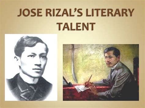 Jose Rizals Literary Talent